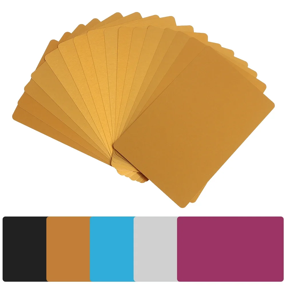 Металлические визитные карточки 100 шт