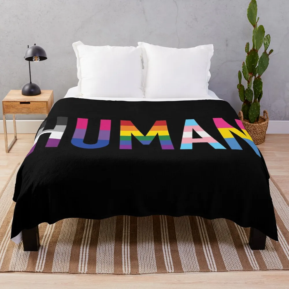 

Human, Various Queer Flags 1 Throw Blanket Sofa Blanket