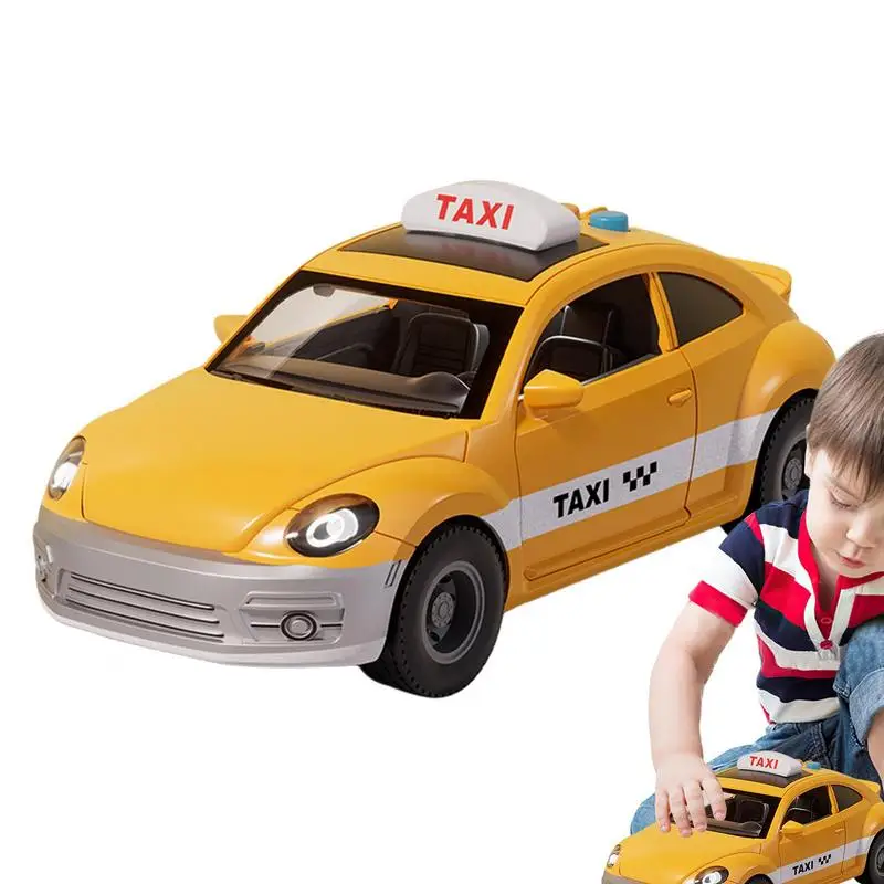

Toy Cars Nyc City Taxi Toy With Sound And Light Small Toy Cars In Yellow For Kids Boy Collector's Item Indoor Home Gifts