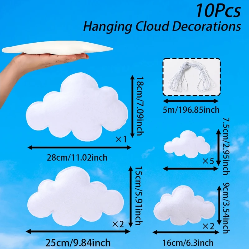 

Набор подвесных облаков для декора FENGRISE
