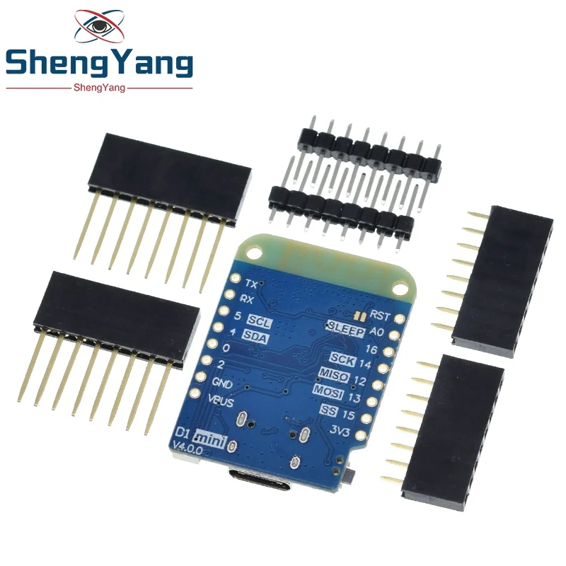 WEMOS D1 Мини В4.0.0 ТИП-С USB WIFI Плата для интернета вещей на базе ESP8266 4МБ MicroPython Nodemcu Arduino Совместимая on.