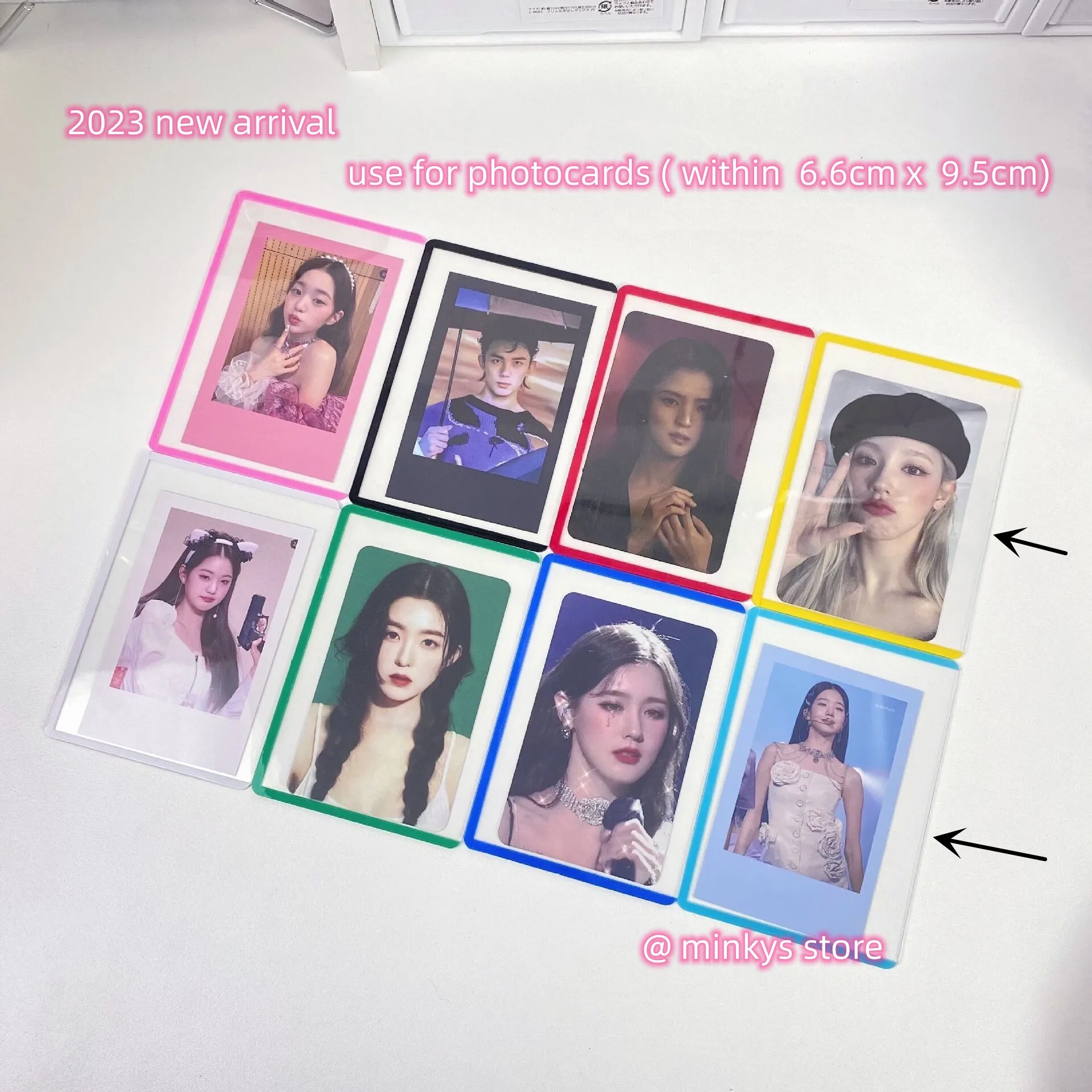 MINKYS 10 шт. 25 в упаковке Kpop Защитная пленка для фотокарт держатель фотографий с