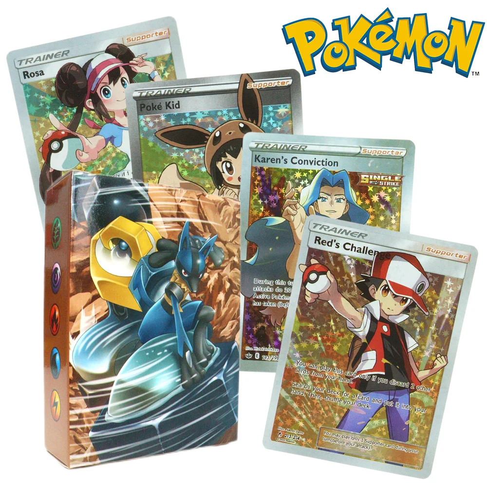 

Pokemon Paper Card English 20-300pcs Tag Team MEGA Pikachu Charizard Mewtwo Vmax GX EX Trainer Battle Trading Hobbies Collection