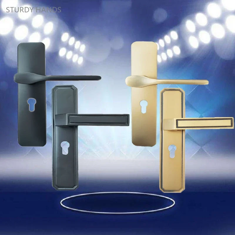 Дверной замок из марганцевой стали бесшумная ручка алюминиевого сплава для дома