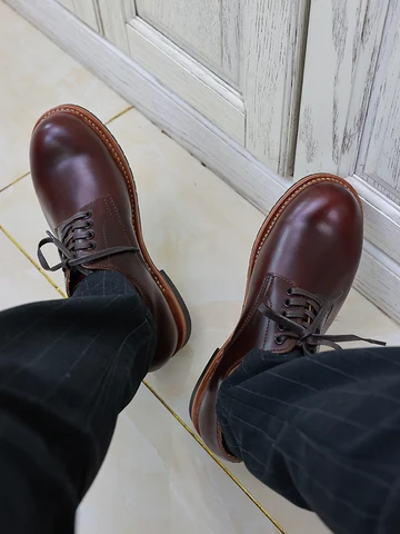 Обувь для рабочей одежды с низким вырезом, мужские ботинки из натуральной кожи в британском стиле ретро, деловая повседневная кожаная обувь на шнуровке Goodyear-сварочная обувь