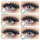 Контактные линзы для глаз AMARA, 2 шт., натуральные цветные контактные линзы для глаз, косметические цветные линзы для глаз