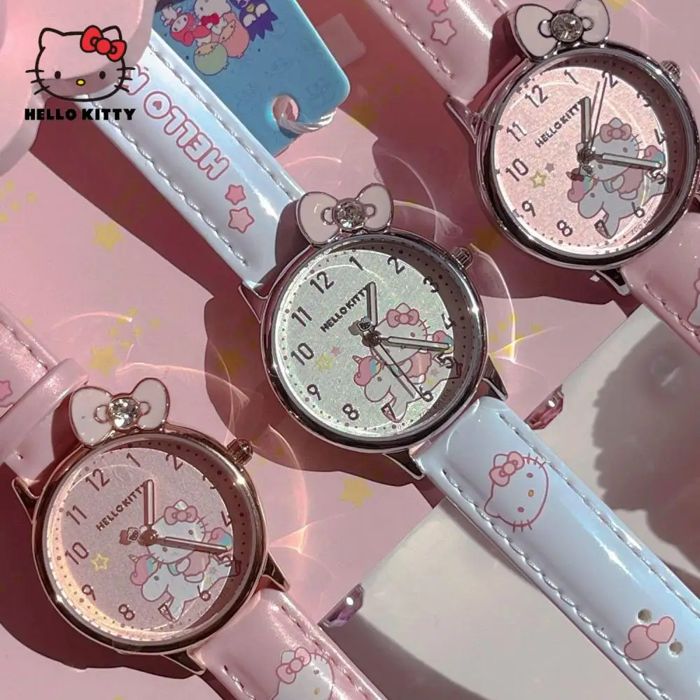

Часы Детские Кварцевые водонепроницаемые с героями мультфильмов, Hello Kitty