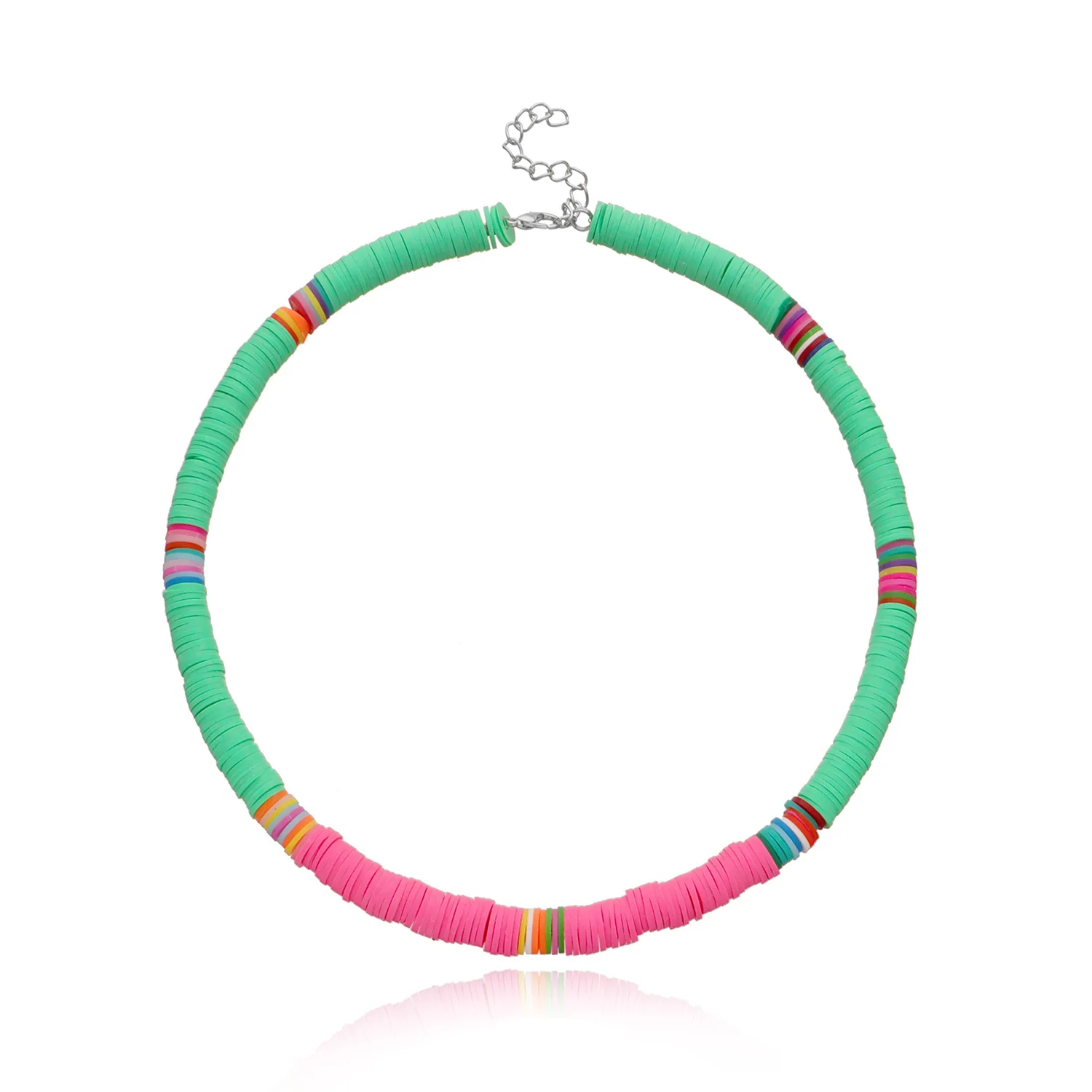 

PN5 Bead Strand Beaded Choker Necklace For Women Bohemian Colorful Handmade Necklace