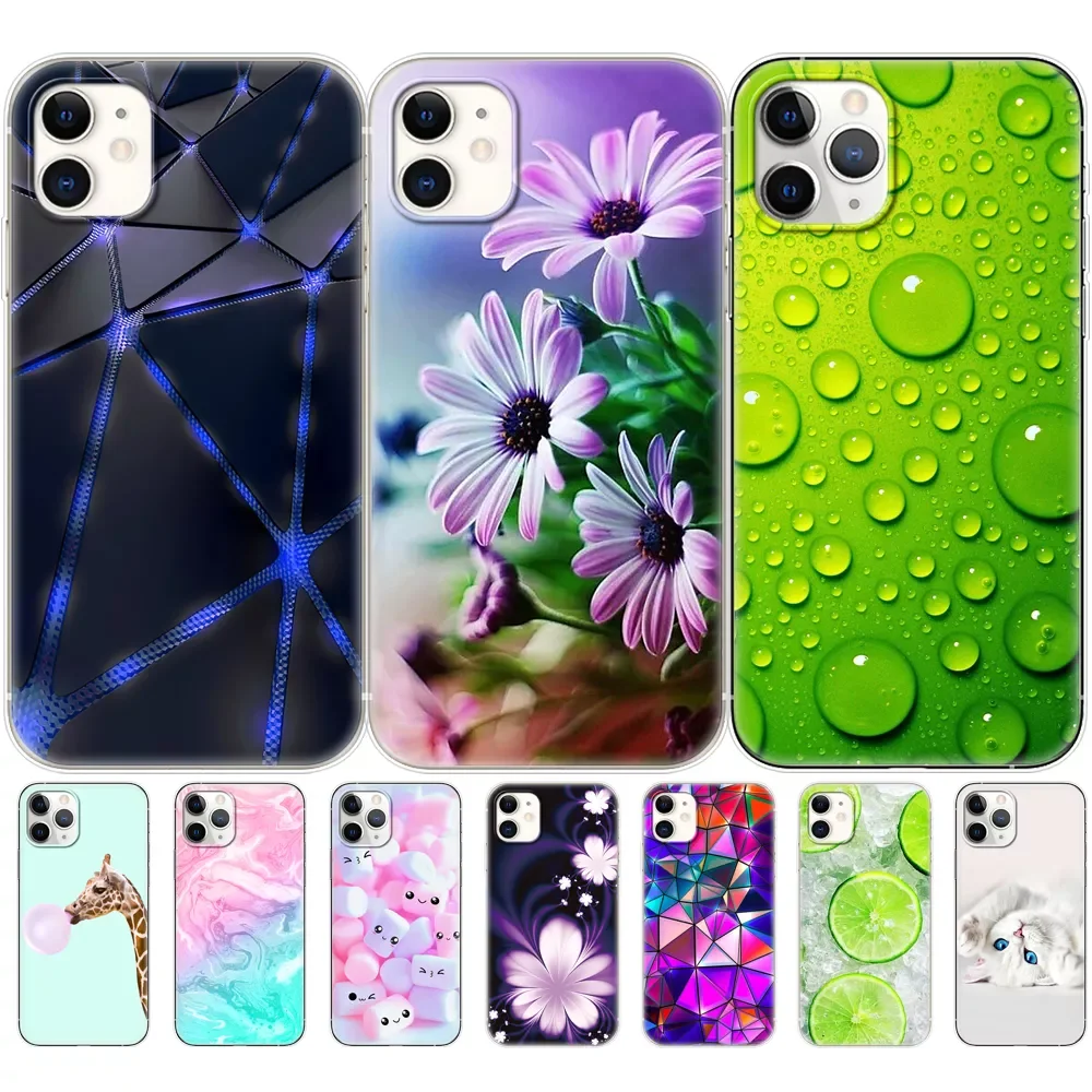 

soft Silicone Cover Phone Case For iphone 11 Case for iphone 11 pro max eleven coque etui bumper back cover full 360 protective