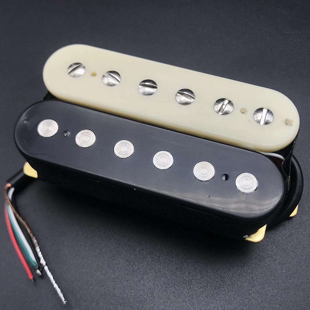 

Приемник для электрогитары Humbucker с двойной катушкой, приемники для шеи и моста, цвет зебры для двойного хамбакера