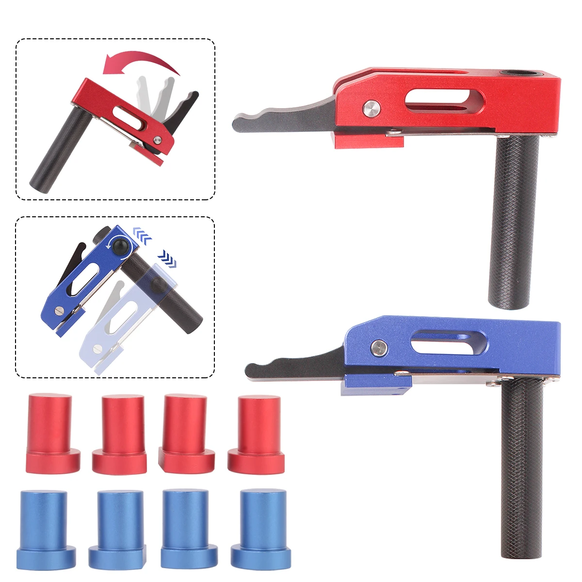 

Woodworking Desktop Quick Acting Hold Down Clamp Desktop Clip Fast Fixed Clip toohr For Woodworking Benches 20MM Hole To