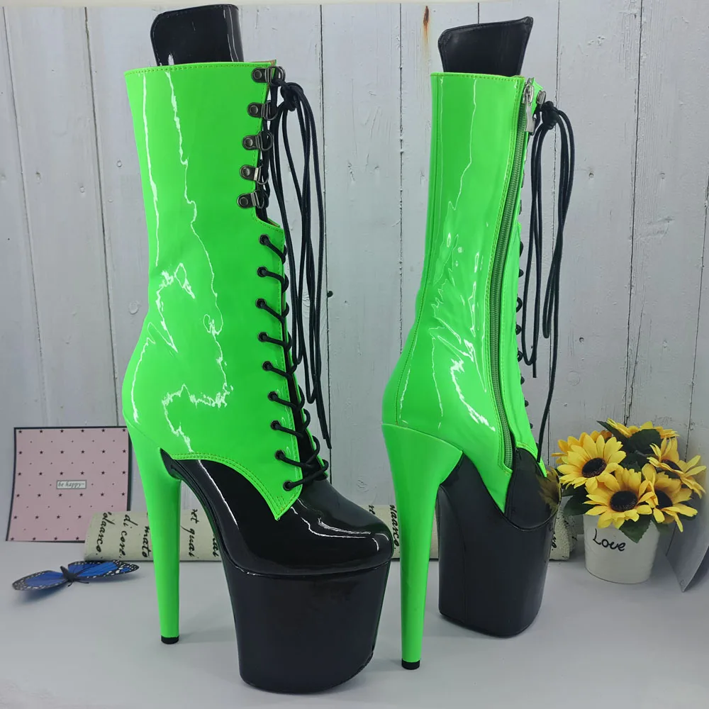 Leecabe Mixed color Upper Color 20CM/8Inch Women's Platform Sandals  party High Heels Shoes Pole Dance bootie