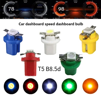 10pcs T5 B8.5d LED Car Lights Dashboard instrument Light Low Power 5050 SMD Automobile Dashboard Switch Lamp 12V 1
