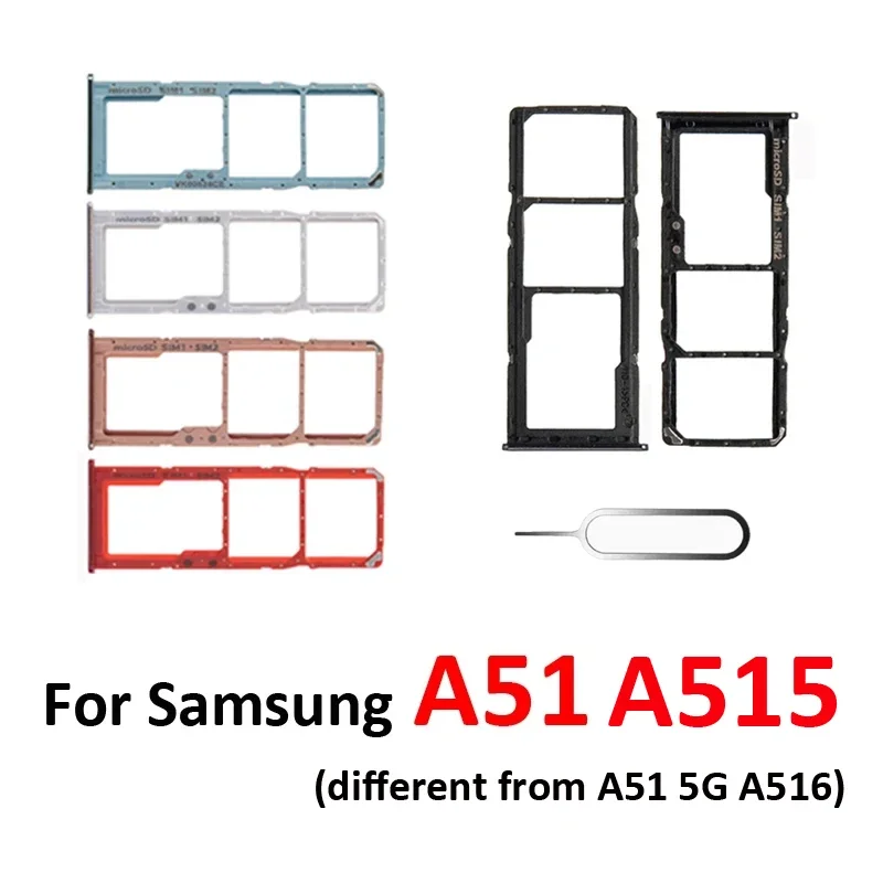 Лоток для SIM-карты телефона Samsung Galaxy A51 5G UW A516 A516V A516B A515 A515F A515U Новый держатель Micro SD
