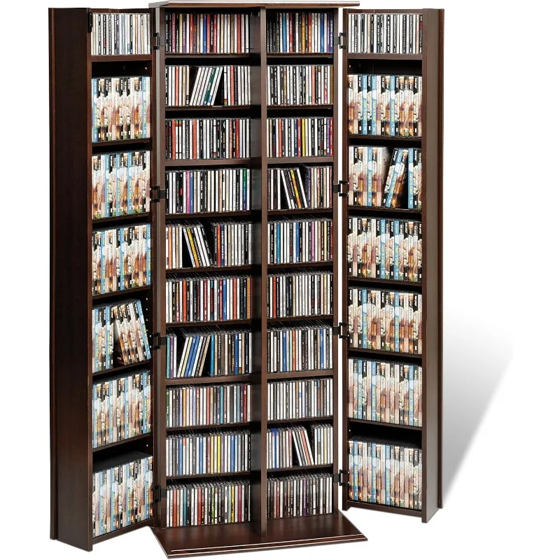 Шкаф для хранения медиа-шейкера с замком эспрессо и дверцами-шейкером 14 5 дюймов x