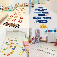 foot and palm printed dog paw nursery game floor stickers pvc self adhesive arabic digital wall sticker kids bedroom decoration