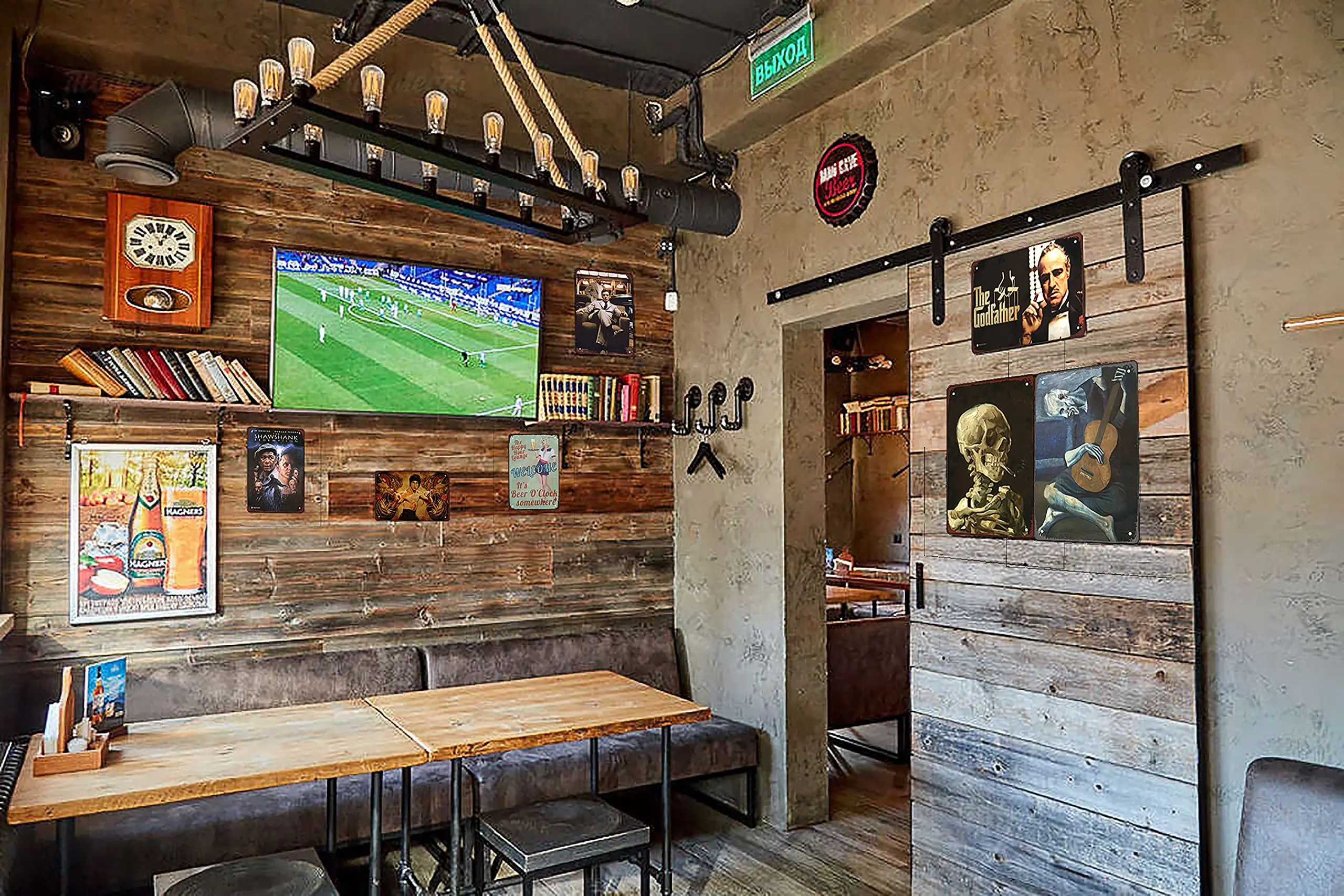 Знак приветствия горничной RUITUO винтажный металлический жестяной плакат в стиле