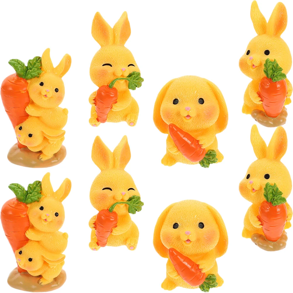 

Rabbit Easter Miniature Bunny Figurines Resin Mini Decorations Garden Ornament Figurine Statue Decor Bonsai Decoration Bunnies