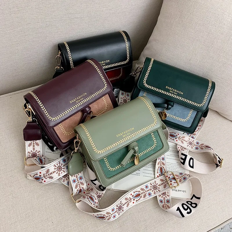 

Wonder Bags 2022 New Trendy Stylish Bag Female Textured Women's Bag Western Style Broadband Shoulder Messenger Bag Hand Bags
