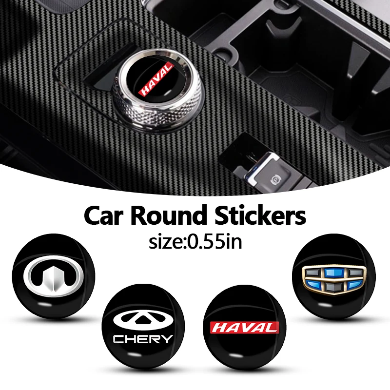 

10pcs Car Round Logo Interior Sticker for Hyundai I10 I20 I30 I40 IX20 IX35 Kona Getz Veloster Tucson Elantra Car Accessories
