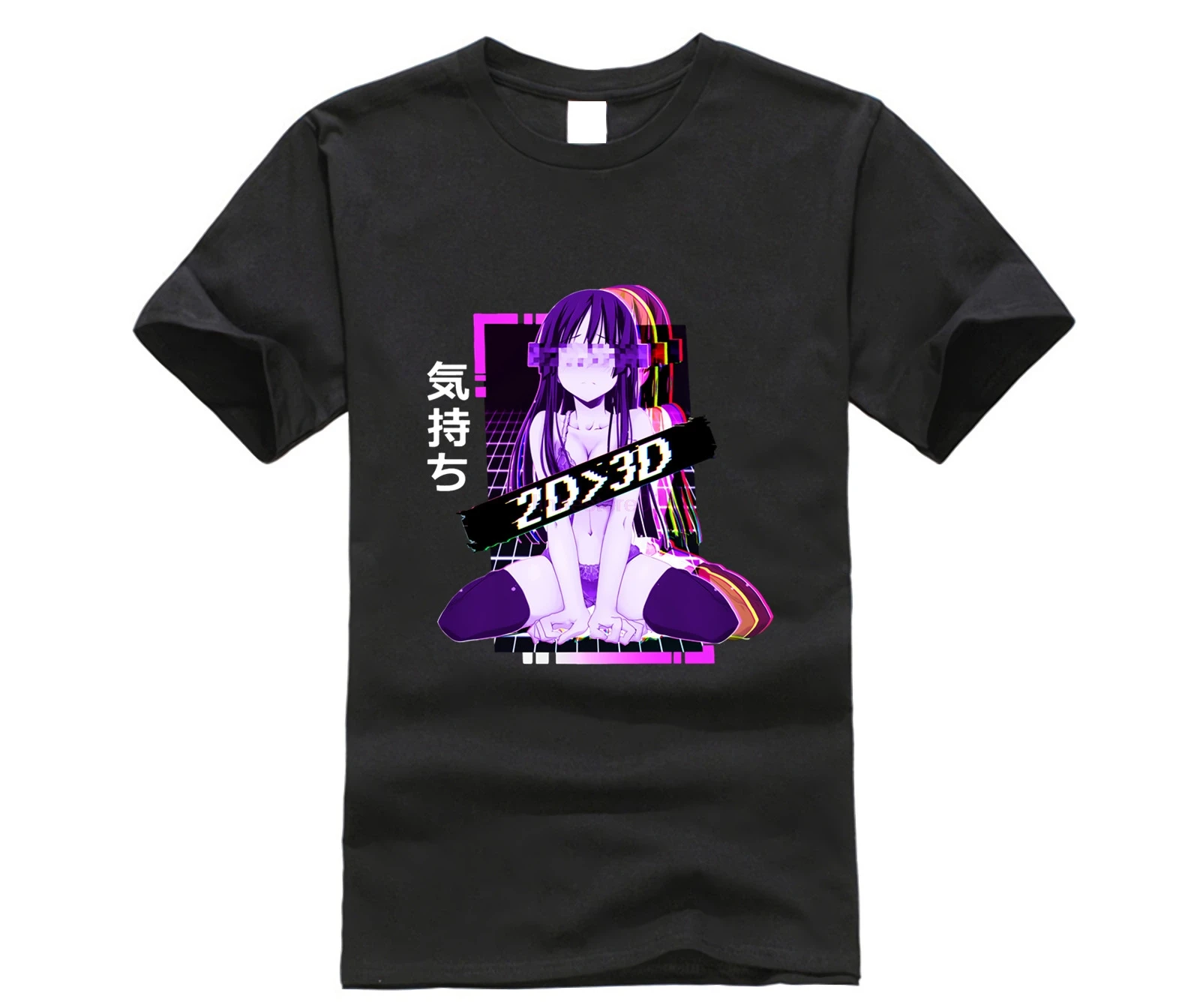 

Футболка KIMOCHI 2D3D, лето 2019, футболка с принтом, топ из 100% хлопка