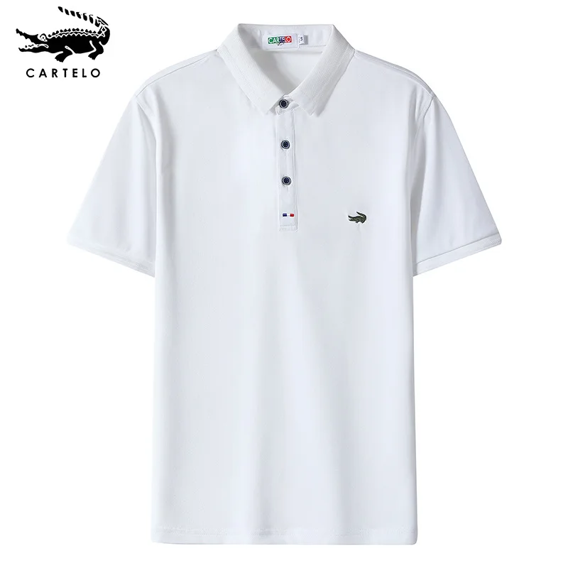 

Cartelo men's solid color Polo Shan 2022 new summer men's Polo Shirt simple crocodile logo top quality