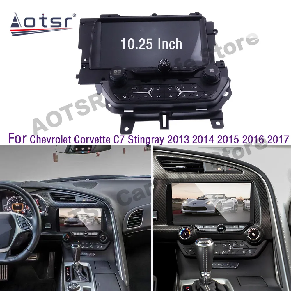 128GB Multimedia Receiver Android Player For Chevrolet Corvette C7 Stingray 2013 2014 2015 2016 2017 GPS Stereo Radio Head Unit