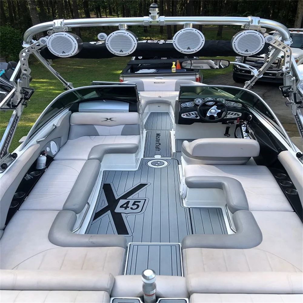 2010 Mastercraft X14 Кокпит Pad Лодка EVA Пена Искусственный Тик Палуба Напольный Коврик Поло