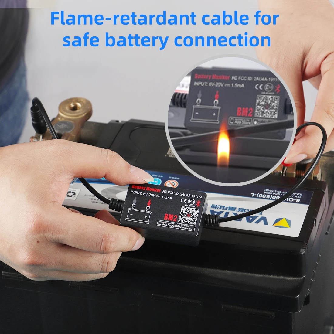 Прибор для диагностики свинцово-кислотных аккумуляторов QUICKLYNKS BM2 12 В