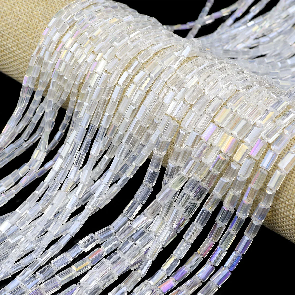 Белые прозрачные бусины россыпью для ювелирных изделий браслетов серег 4/6/8 мм