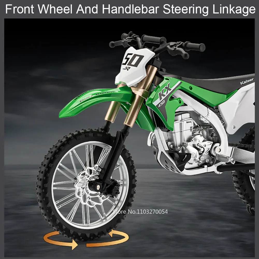 1:12 Kawasaki KX450 миниатюрные модели мотоциклов из сплава игрушки литые под давлением