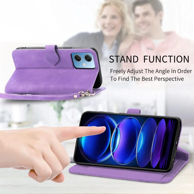 Магнитный кожаный чехол для телефона с молнией и множеством карманов для карт и ремешком на запястье для Xiaomi Redmi 10 9T Note12 11 Pro 9S 8T 7 6 4.