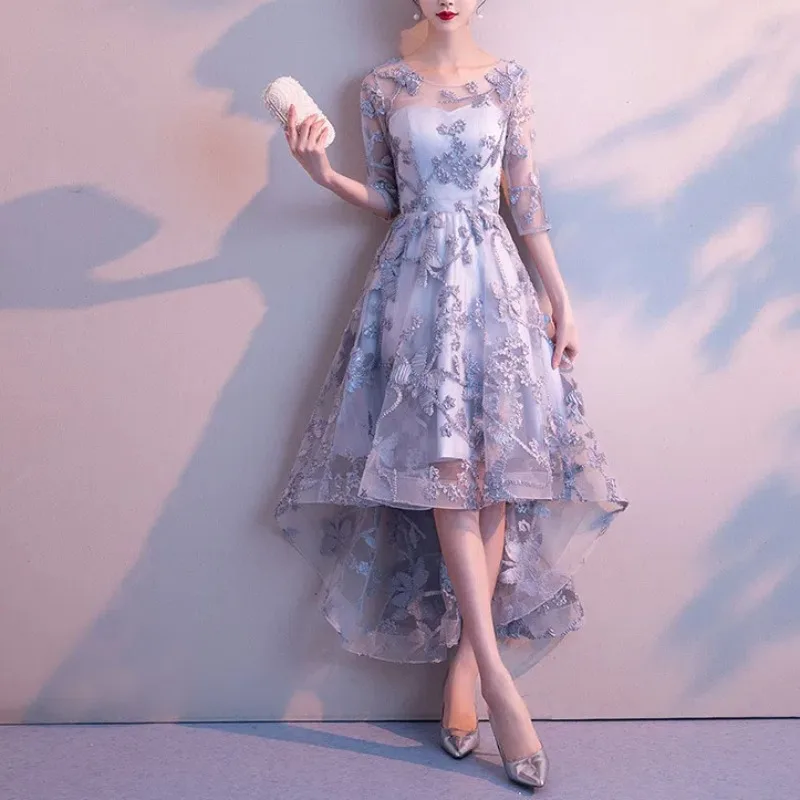 Банкетное вечернее платье Sweet Memory женское короткое спереди и длинное сзади