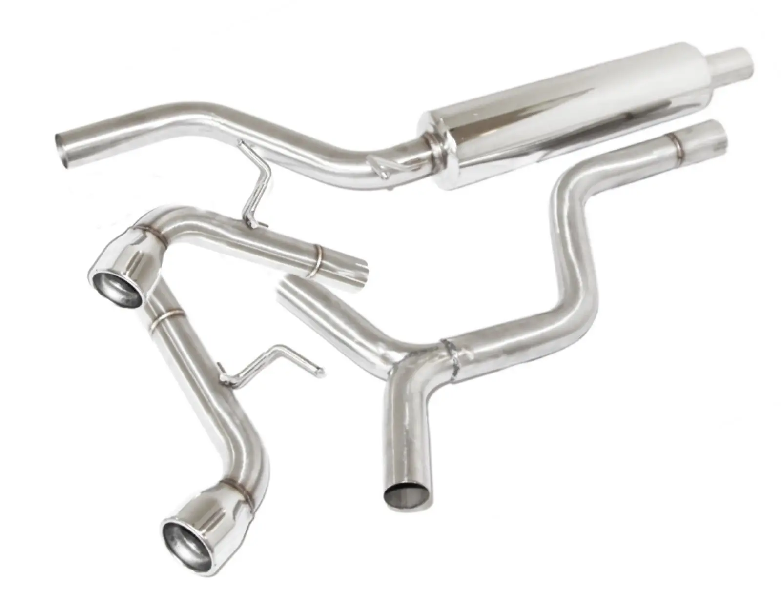 

Двойная выхлопная труба SS Cat back подходит для V * W GOLF GTI MK7 15-17 2,0 T