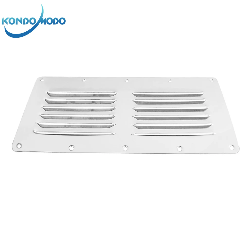 

Stainless Steel 304 Boat Marine Square Air Vent Louver Vent Grille Ventilation Louvered Ventilator Grill Cover Marine Hardware
