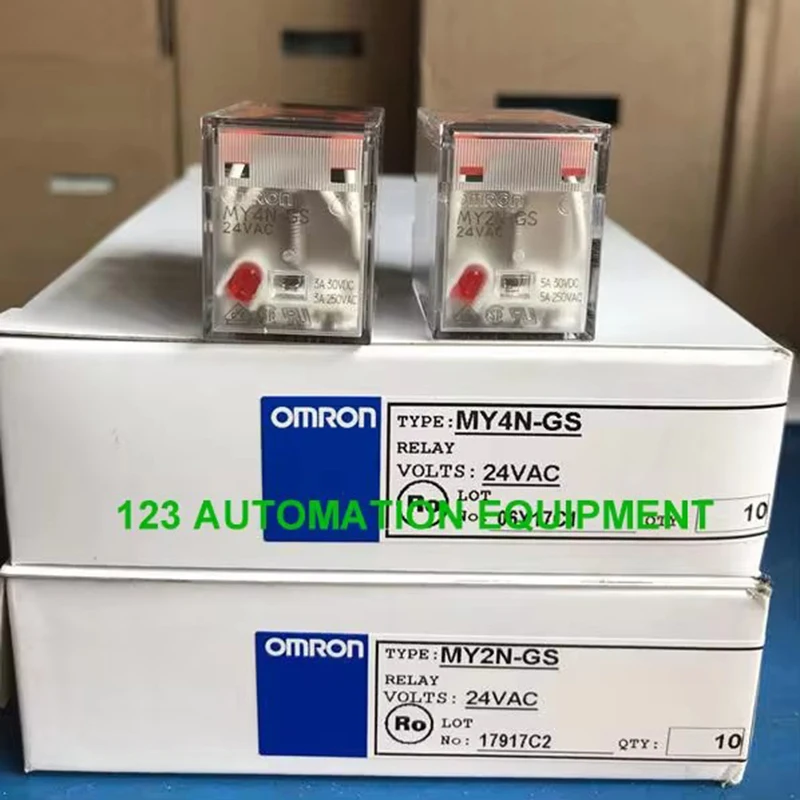 10 шт Оригинальные новые реле Omron MY4N-GS 24VAC 100/110VAC