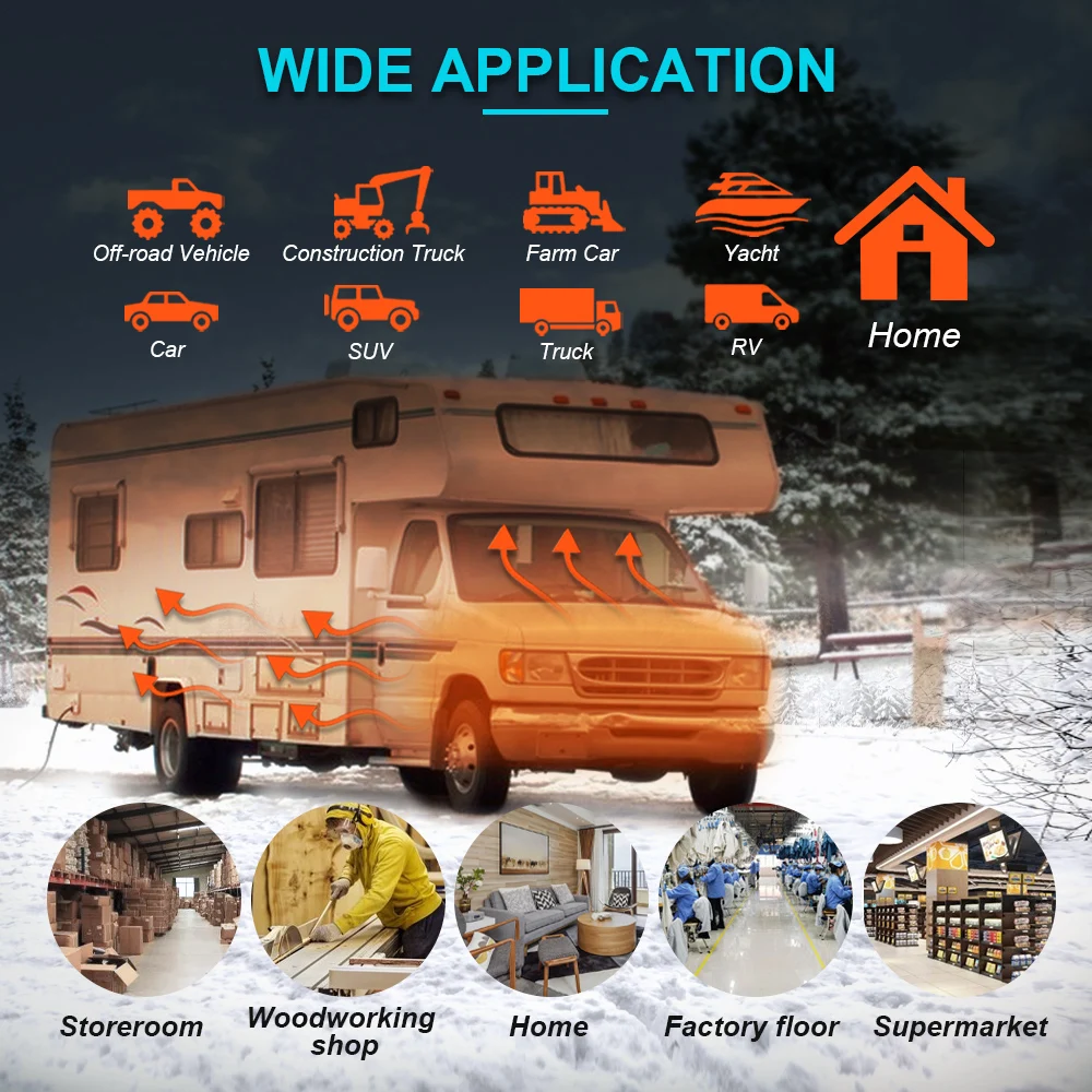 Автомобильный дизельный обогреватель 12 В 24 220 все в одном 2 кВт-8 кВт Bluetooth