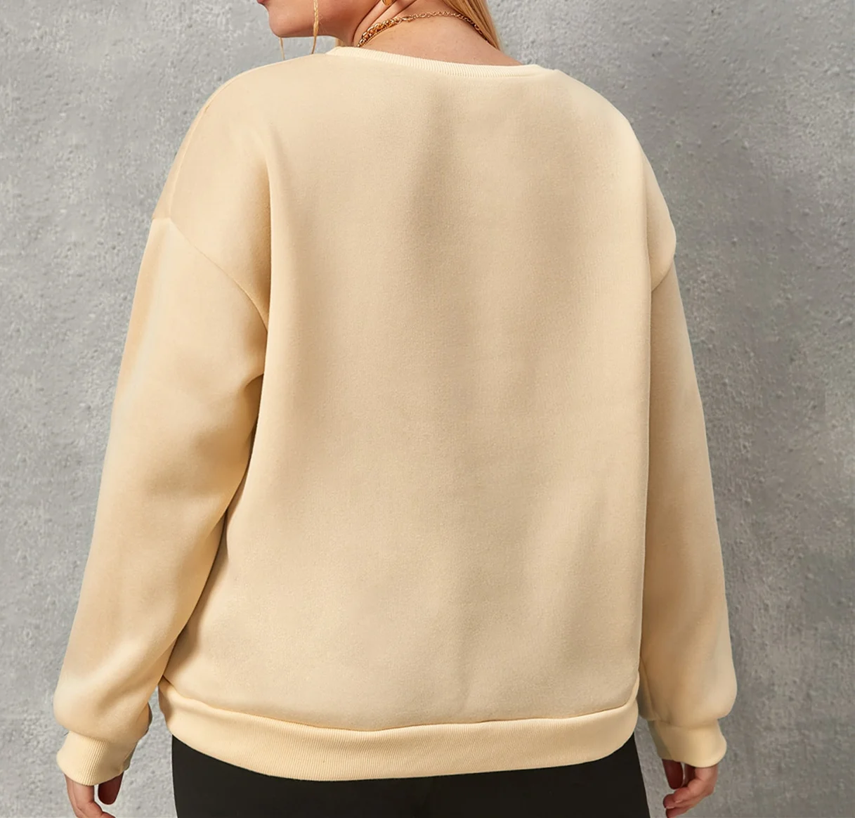 Plus Size Sweatshirts Women Loose Long Sleeve Shirts Letter Graphic Printing Autumn Oversize Hoodies Pullover Streetwear