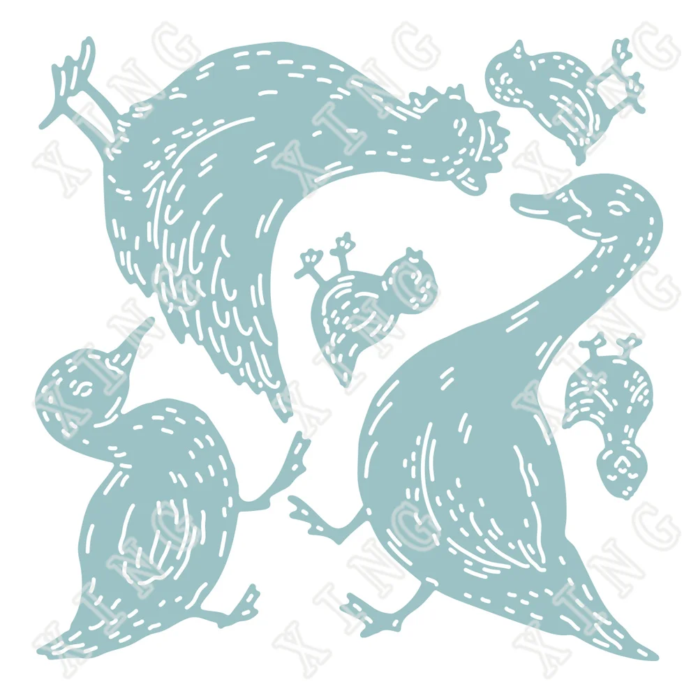 

Farm Birds New Arrival Metal Cutting Dies Scrapbook Diary Decoration Stencil Embossing Template Diy Greeting Card Handmade