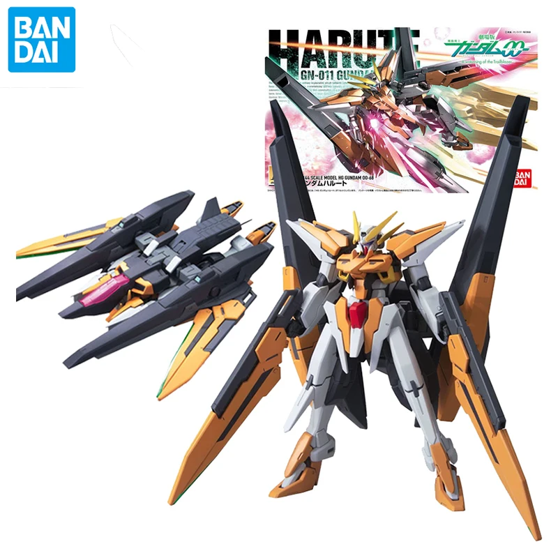 

Original Bandai Gundam Demon Angel OO HARUTE Assembled Action Models Figure Anime Adult Collectible Toys for Children 1/144 Kit