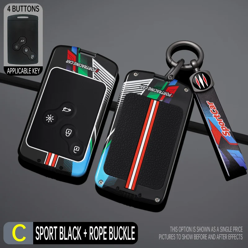 

Чехол для автомобильного ключа из цинкового сплава, брелок для Renault Duster Captur Clio Logan Megane Koleos Scenic Nema Fluence Zoe, автозапчасти