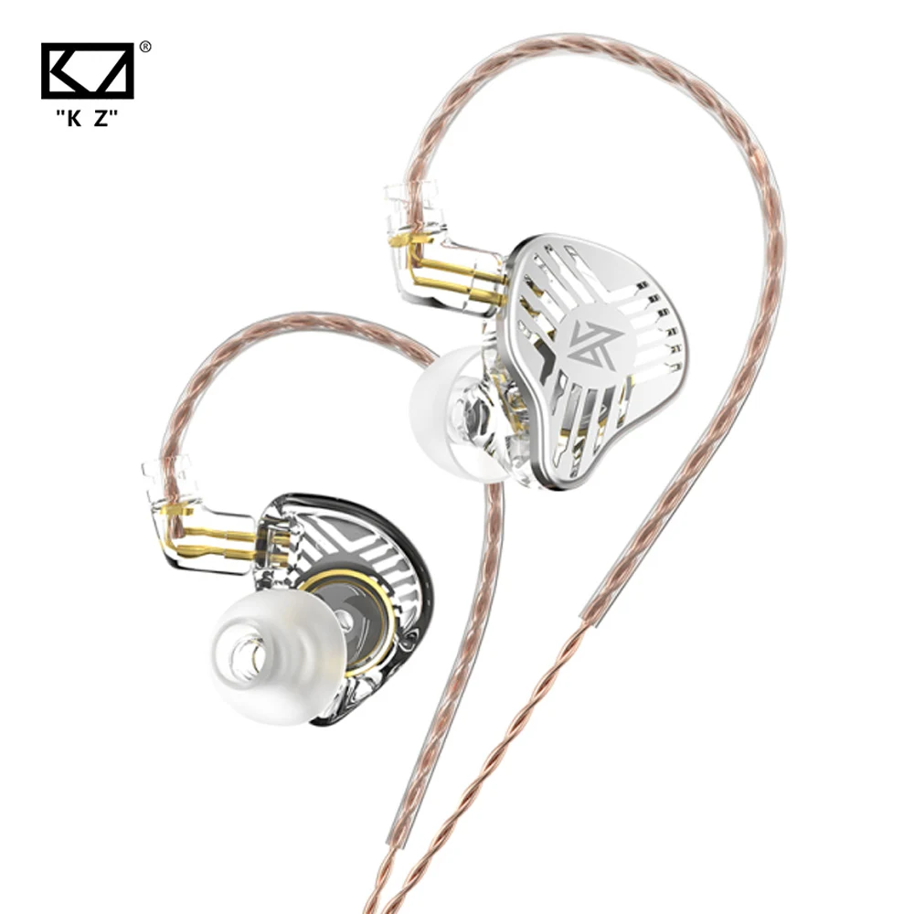 Newest KZ EDS Dynamic Earphone HIFI DJ Monitor In Ear Earphones Earbud Sport Noise Cancelling Metal Headset KZ ZEX ZSN EDX PRO