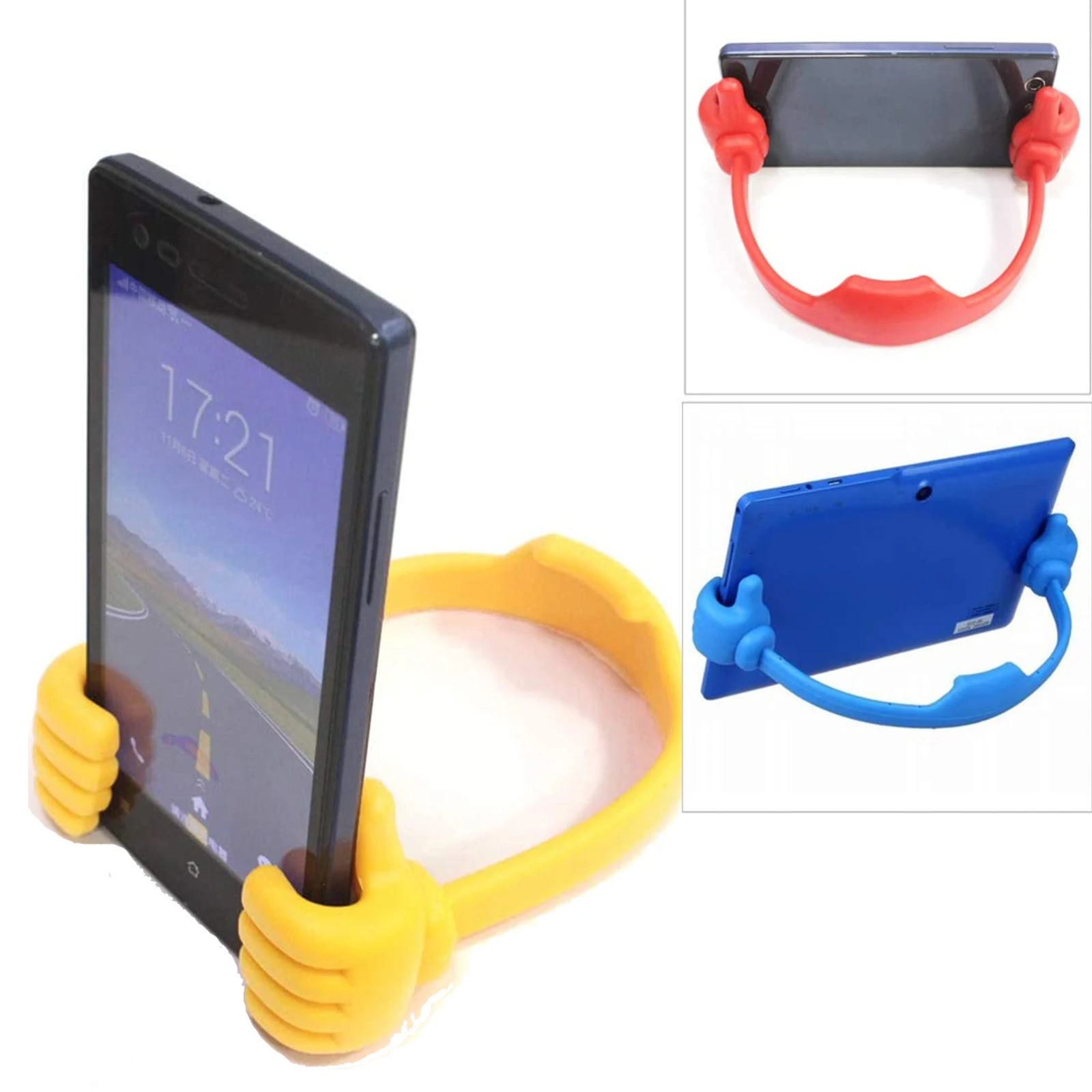 

4/12Pcs Mobile Phone Stand Portable Thumb Phone Holder Funny Adjustable Phone Desk Lazy Holder Thumbs-up Table Phone Support