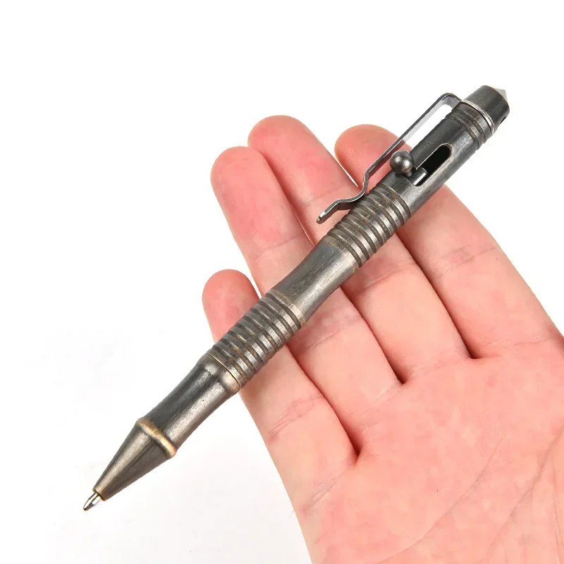 

Brass Bolt Tactical Pen, All Metal Body, Brass Ball Pen, Creative Copper Pen, Student Signature Pen, Office Stationery