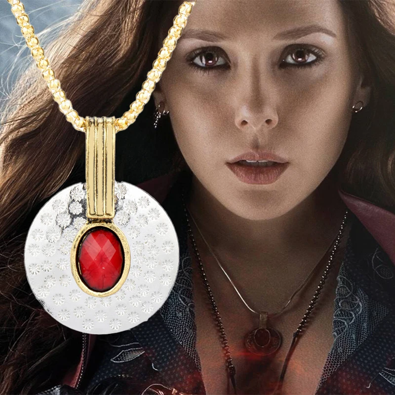 Bandai Legends Wanda Scarlet Witch Figure Necklace Same Accessories Gifts For Women Girlfriend |