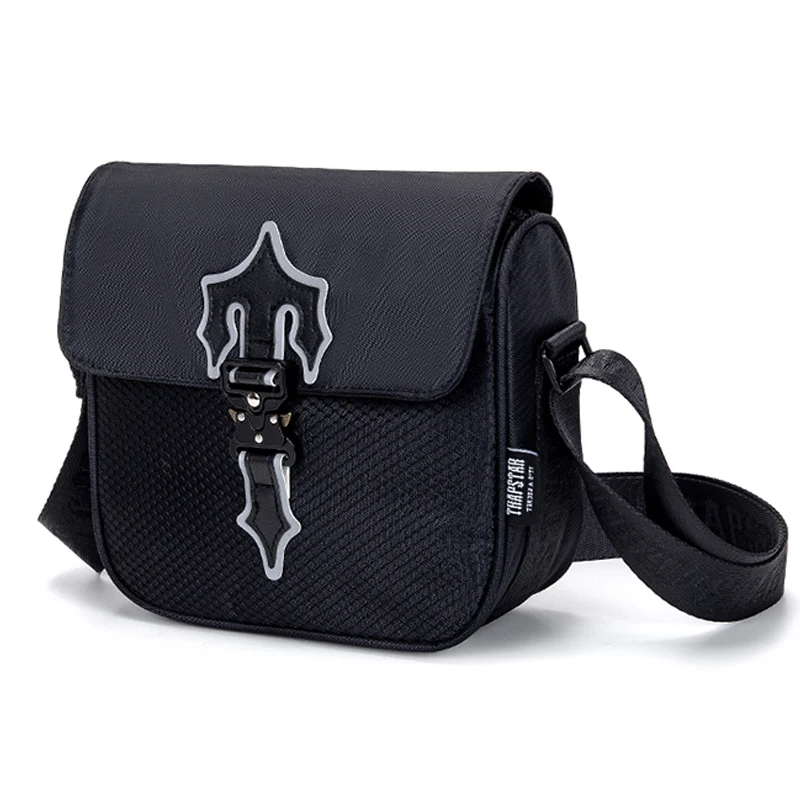 

Модная женская трапециевидная сумка на плечо London Bag, однотонная женская сумка с вышивкой, с длинным ремнем, 1:1