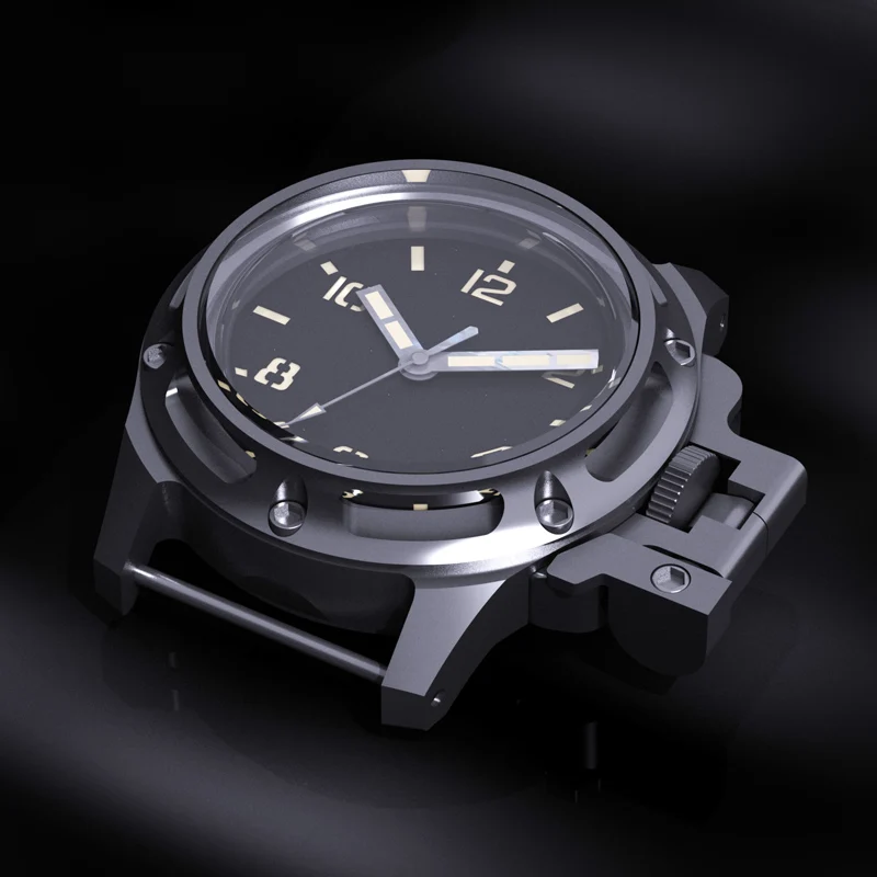 SIDAXIN Мужские дайверские часы 43 мм Титан/Бронза Автоматические механические