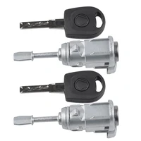 2 pcs closing cylinder for passat b5 3b 96 05 for lupo door lock key left and right 3b0837167 3b0837168