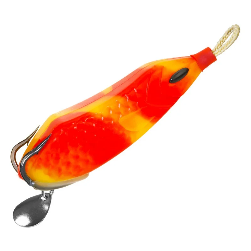 

1PCS Frog Silicone Soft Bait Fishing Lures Frog Spinner Squid Thunder Jig Spoon Trolls Soft Bait Sea Fishing Tackle