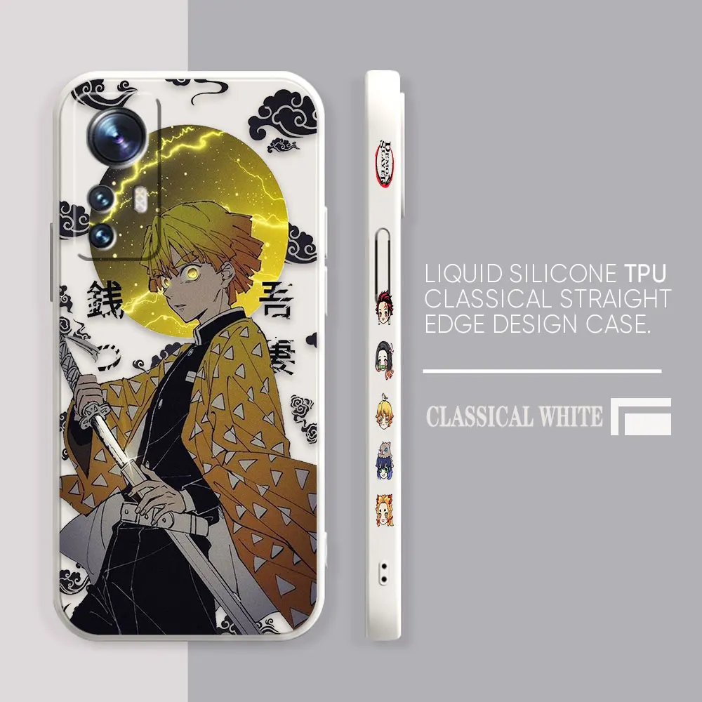 Phone Case For Xiaomi 13 12 12T 12S 11 11T 10 10S 9 8 Pro Ultra Lite Case Cover Funda Cqoue Shell Kimetsu No Yaiba Demon Slayer